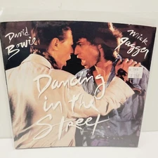 Vtg David Bowie Mick Jagger Duet Album Slip Cover ONLY Dancing in the street