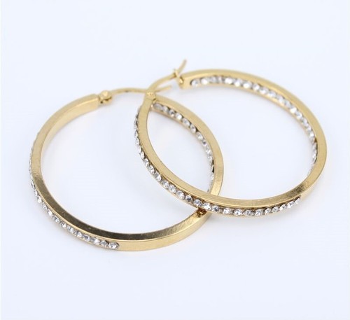 Vintage Fashion Crystal Hoop Earrings Women Charm Gift Bohemian Earring 1pair - Bild 5 von 15
