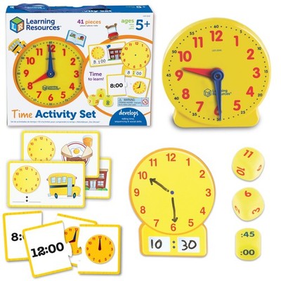 Learning Resources Time Activity Set Pack of 1, Multi