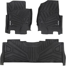 Rough Country Flex-Fit Floor Mats for Ford F-250/350 Super Duty 2017-2025 Crew