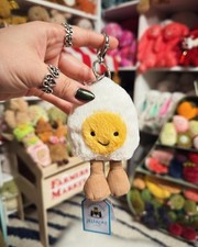 Jellycat Amuseables Boiled Egg Keychain Plush Bag Charm Toy Gift NWT 2025