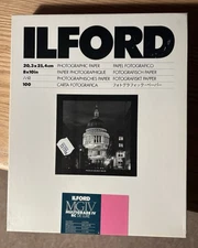 Ilford Multigrade IV GLOSSY Photo Paper 8 x 10", 100 Sheets. UNOPENED   NOS.