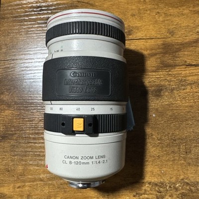Canon CL 8 120mm f/1.4 2.1 Video Zoom Lens Ultrasonic Tele-Macro
