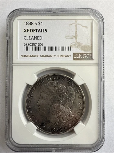 1888 S Morgan Silver Dollar NGC XF Details Cleaned Key Date Coin