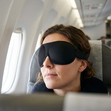 3D Contoured Sleep Eye Mask, Light Blocking Blindfold for Travel  Nap