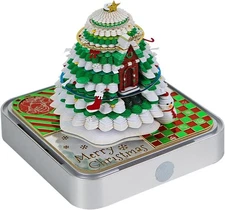 Time Piece Calendar 2025, 3D Memo Pads Paper Desk Calendar with LED Light, Tear 