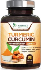 Turmeric Curcumin Highest Potency 95 1950mg with BioPerine Black Pepper Extract