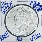 1926 SILVER PEACE DOLLAR AUTHENTIC HI GRADE U.S. MINT COIN FREE SHIPPING 6724