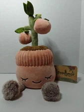 Greenhouse by Russ 12" Inch Potted Peach Tree Jazwares Plant Pot Decor Plush NWT