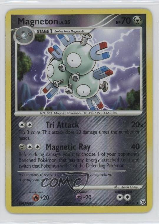 Magneton Reverse Foil Pokémon Diamond & Pearl Base Set #54 2007