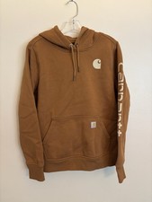 Carhartt Women's Medium Relaxed Fit Hoodie Logo Sleeve