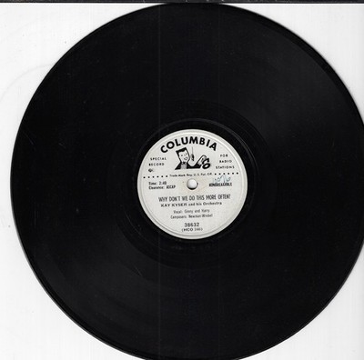 KAY KYSER/YOU AND I/WHY DON'T WE/ WLP USED   RECORD COL 38632