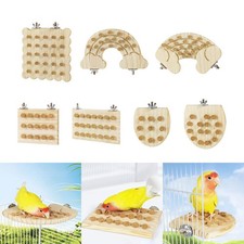 Bird Perch Stand Gym Parrot Chewing Toy for Budgies Cockatiels Hamster