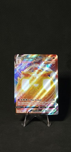 Pokemon Cinderace VMAX 045/264 Swsh08: Fusion Strike Holo casi nuevo - Imagen 1 de 2
