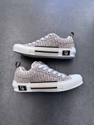 Dior B23 Skater Low Top Beige Dior Oblique Jacquard Size 43 US