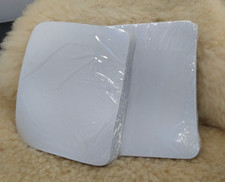 BLANK COMPUTER MOUSE PADS SPACE SAVING SIZE 6"X5"x1/16TH" THICK WHITE LOT OF 20