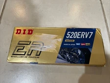 Motorcycle Chain DID 520ERV7 120 ZB Link Ring Gold Off Road Racing Motocross New