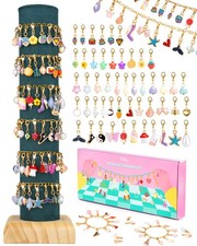 Deinduser Charm Bracelet Making Kit for Girls, Clip on Charms Small, 2023