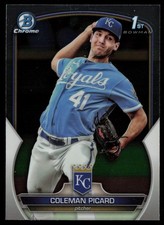2023 BOWMAN DRAFT CHROME COLEMAN PICARD RC KANSAS CITY ROYALS #BDC-161 BASE