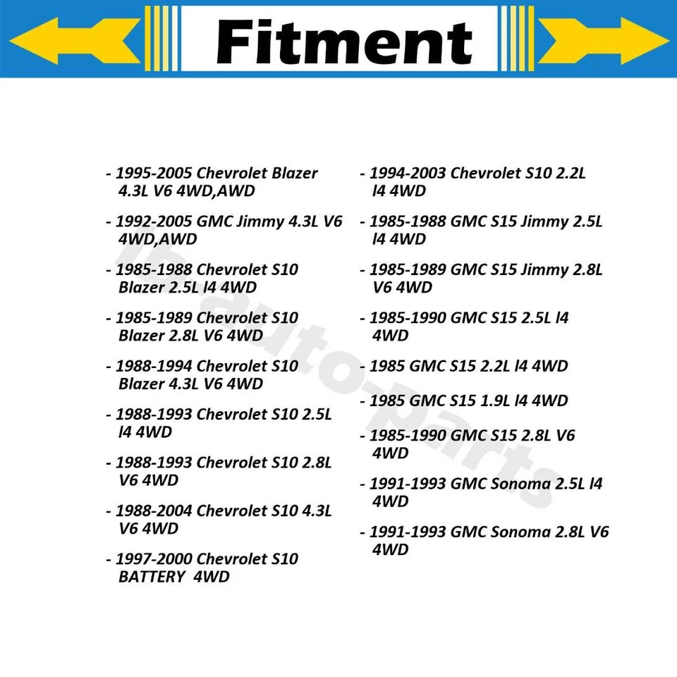 Braço de controle superior dianteiro com junta esférica 2 peças para GMC S15 1985-1990 4WD - Imagem 2 de 4