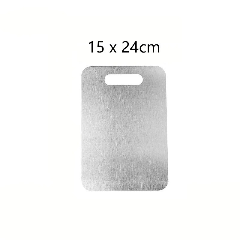 Titanium Cutting Board Rectangle Rigid Metal Board with Handle Hole