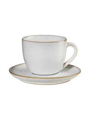 ASA Selection saisons Cappuccinotasse mit Unterteller, sand