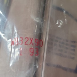 2 Clear Plastic Packing & Shipping Bag w/ Red Print "MB32X90" (MPN MB32X90)