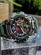 CASIO G-Shock Master of G Mudmaster 52mm Solar Watch, Green,GWG-B1000-3AER