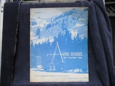 1960 Alpine Meadows Of Tahoe Inc Business Prospectus Stock Brochure VERY RARE!