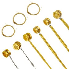 Yellow 3 Set 6 Guitar Strings Steel String for Acoustic Guitar 1st-6th 34.25in