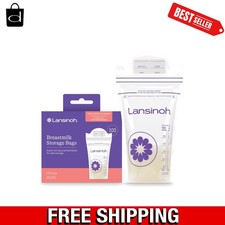 BPA-Free Breastmilk Storage Bags - 100 Count Lansinoh 6oz, Fast Freeze Thaw
