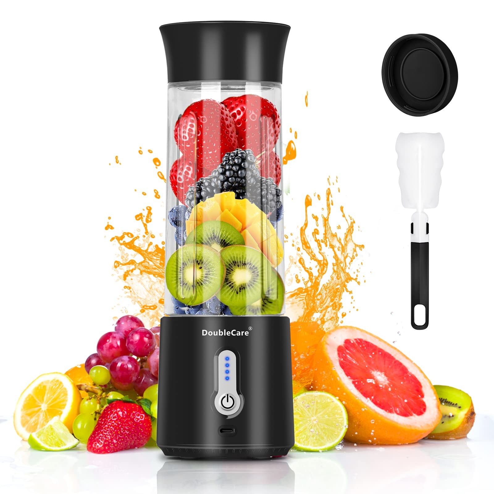 Portable Blender for Shakes and Smoothies,500ml Juicer, 4000