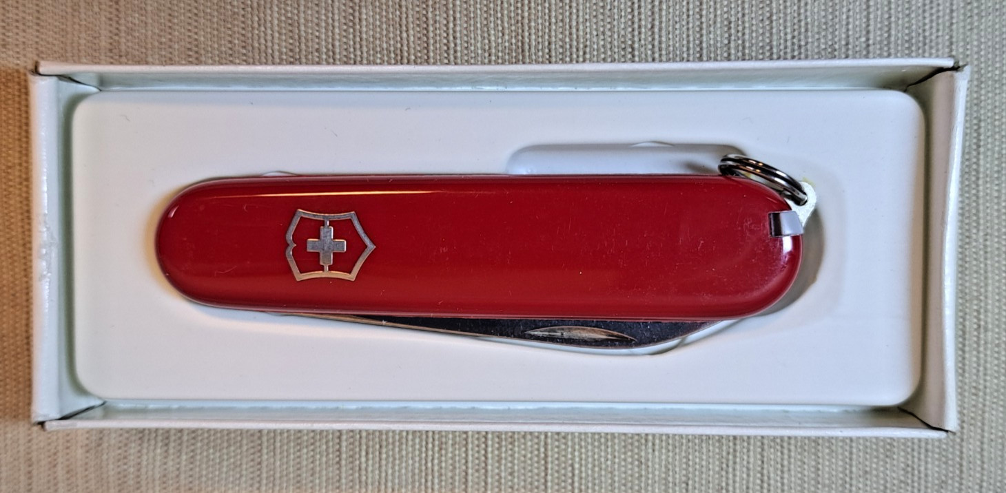 Victorinox Bantam Swiss Army Knife w/ Box – Red Cellidor – Switzerland