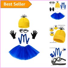 Delightful 5-Piece Minnie Mouse Costume Set for Girls - Perfect for Halloween