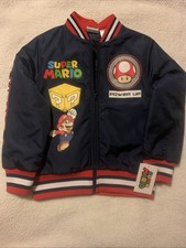 Super Mario brother bomber jacket boys SMALL S 6/7