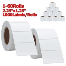 2.25"x1.25" Direct Thermal Labels UPC Barcode Labels For Zebra LP2844 1000/Roll