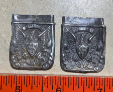 2 sides of an early sterling postage stamp safe-Found Ft Bayard New Mexico area