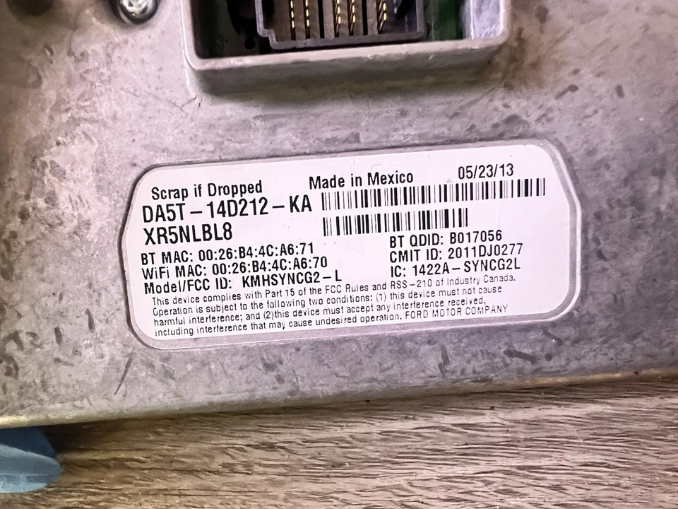 2013-2016 LINCOLN MKT SYNC MODULE APIM GPS WITH NAVIGATION RADIO TOUCH - Image 4 of 4