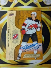 2018-19 Engrained Nico Hischier Hard Signed Auto #24
