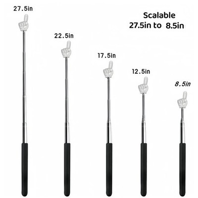 Lehrer Pointer Sticks Edelstahl Teleskop Mehrzweck Finger Zeiger Set