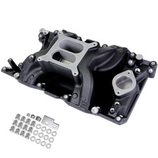 Air Gap Intake Manifold For 67-03 Small Block Chrysler Mopar 318 340 360 Black
