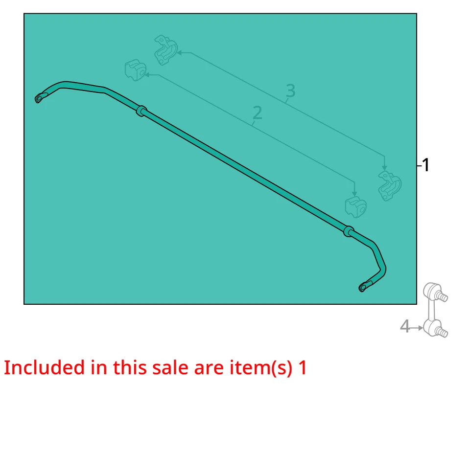 Barra estabilizadora trasera Kia Sportage 2014 tracción delantera fabricante de equipos originales 94 k millas - LKQ380549425 Foto 4 de 4