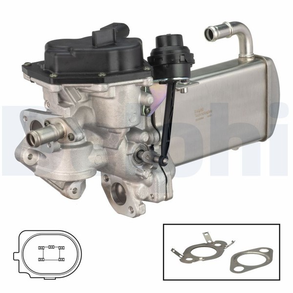 AGR Ventil Delphi EG10584-12B1 12V FüR Audi Q5 8RB A4 B8 8K2 Avant 8K5 A5 8TA A6-image