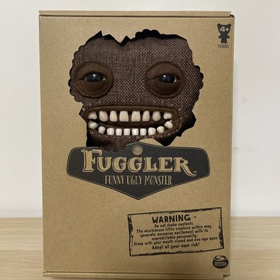 Fuggler Mr Buttons Brown Burlap Chase Rare Boxed Glow in Dark Teeth Spin Master
