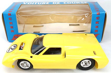 Strombecker Slot Car With Original Box Ford J Yellow Number 2 Vintage 1967