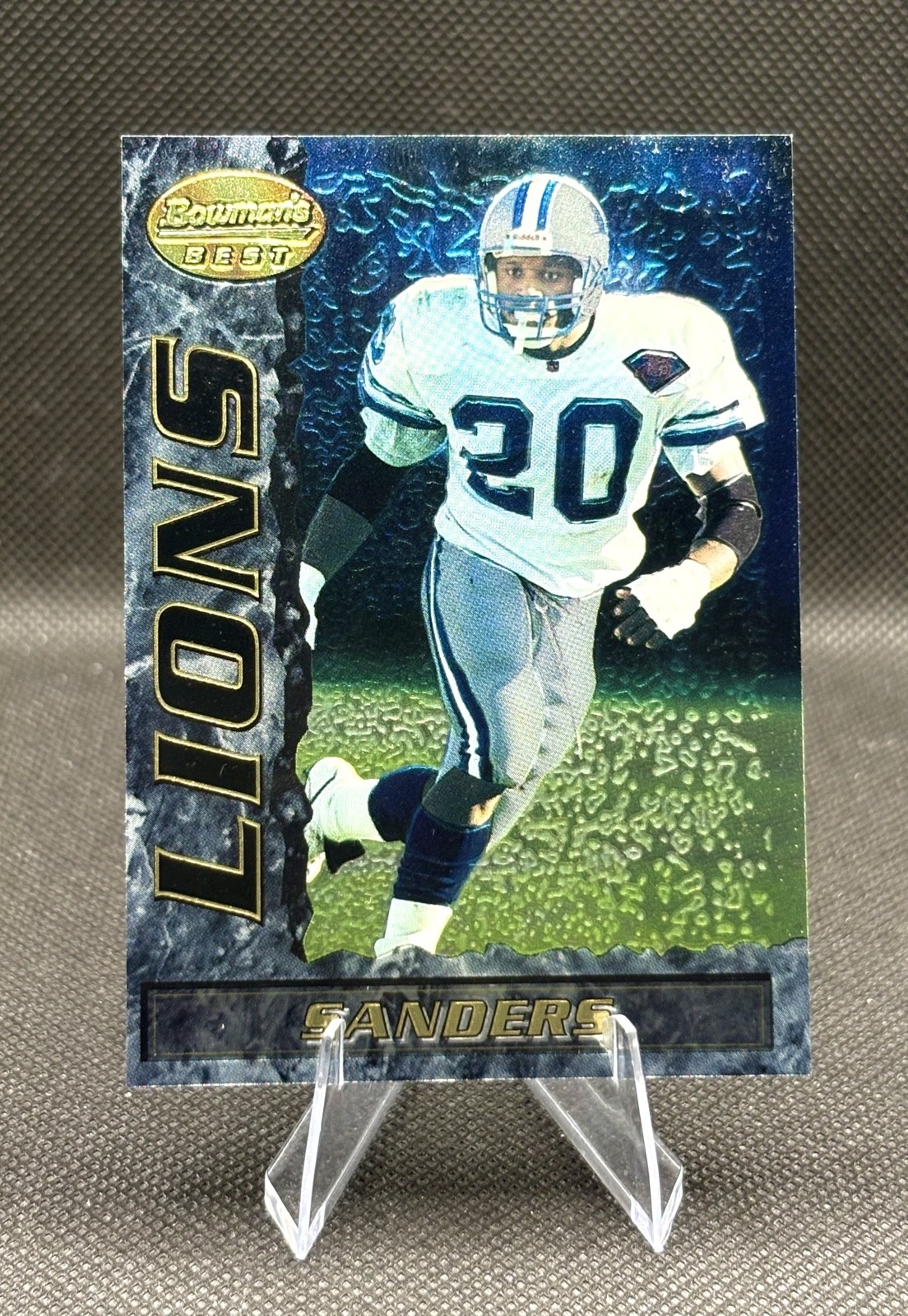 Barry Sanders 1995 Bowman's Best #10 Detroit Lions