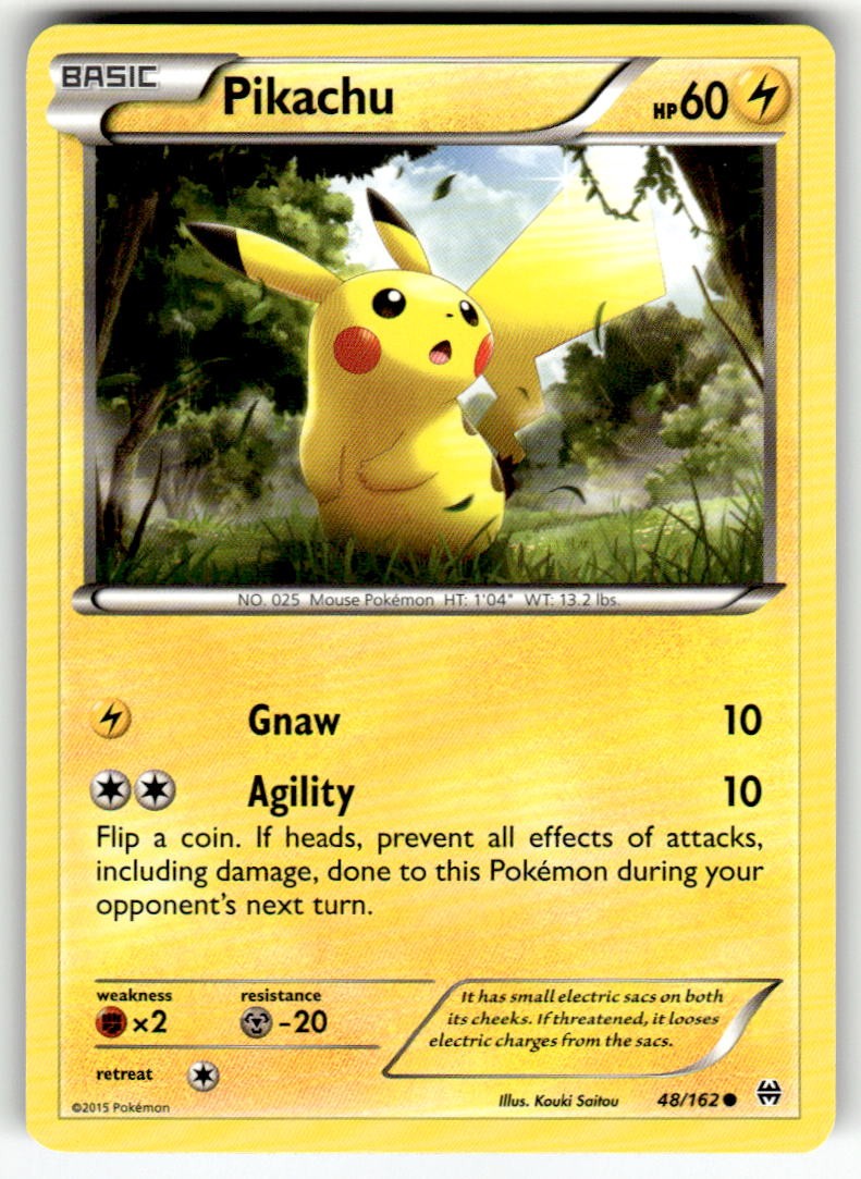 2015 Pokemon BKT Pikachu 48/162