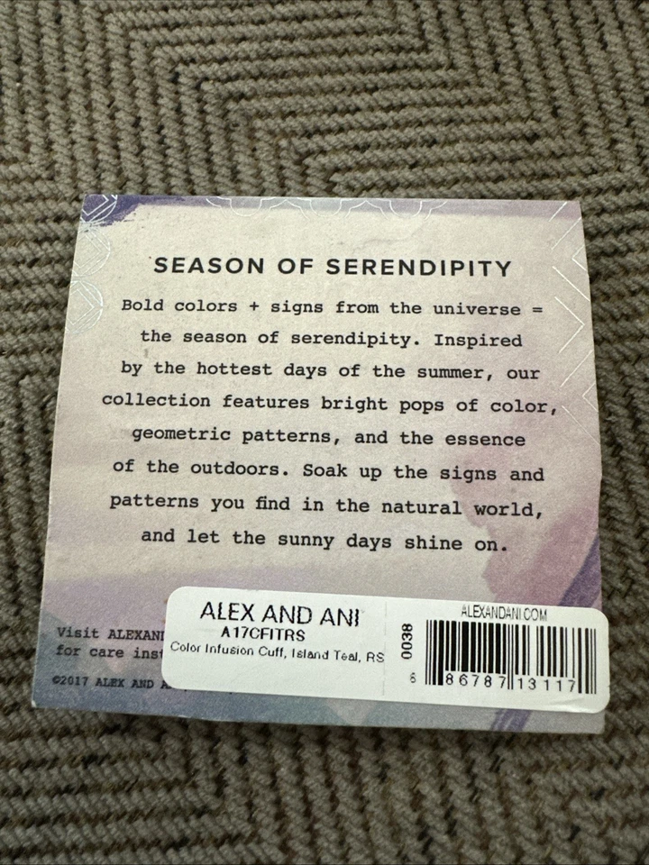 Alex And Ani Color Infusion Island 蓝绿色袖口手链 — 第 4/4 张图片