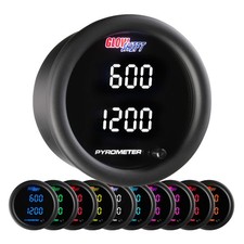 Glowshift Dual Digital Egt Pyro Exhaust Temp Gauge Kit W Probe Sensor 10 Color Glowshift Dual Digital Egt Pyro Exhaust Temp Gauge Kit W Probe Sensor 10 Color