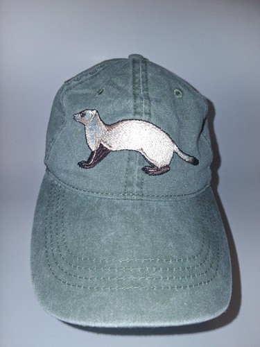 I Protected A Black Footed Ferret Embroidered Cotton Cap Hat ECO Reptile Shirts